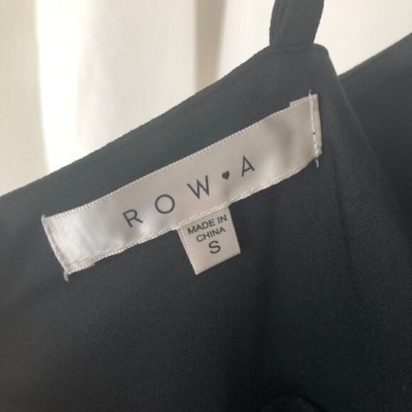 NWT ROW A Ladder Trim Black Sleeveless Jumpsuit - Picture 8 of 8